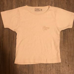 Vintage Guess USA Creme Crop Top